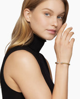 Classic Cablespira® Bracelet in 18K Yellow Gold with Diamonds, 5mm